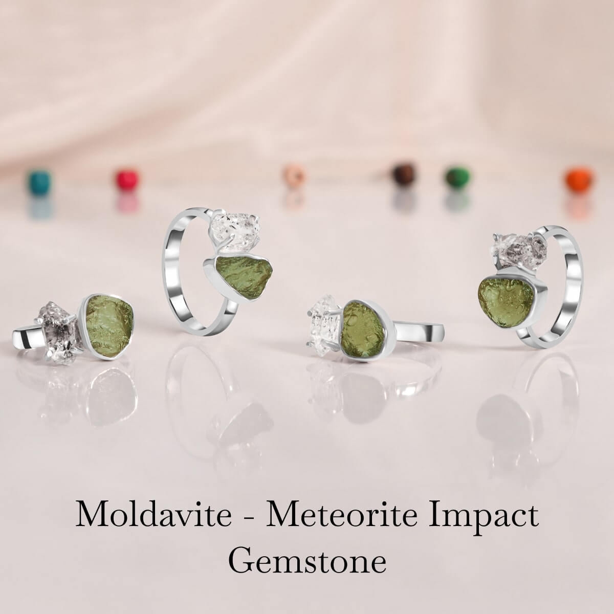 Moldavite Engagement Rings Moldavite Engagement Rings