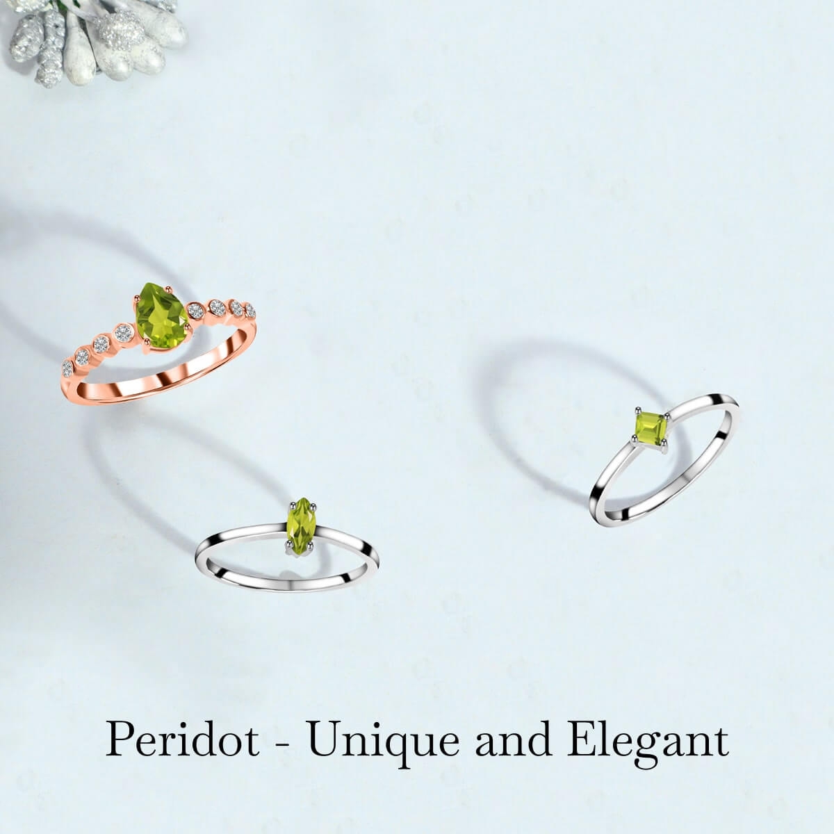 Peridot Engagement Rings