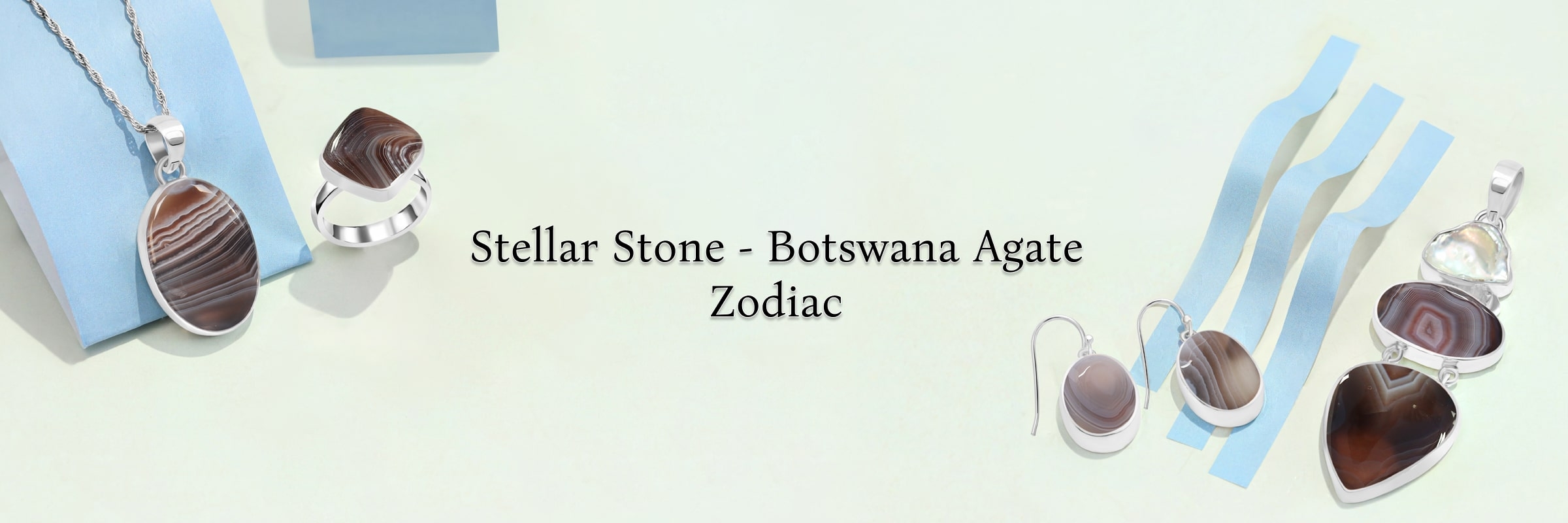 Zodiac Sign Botswana Agate Zodiac Sign