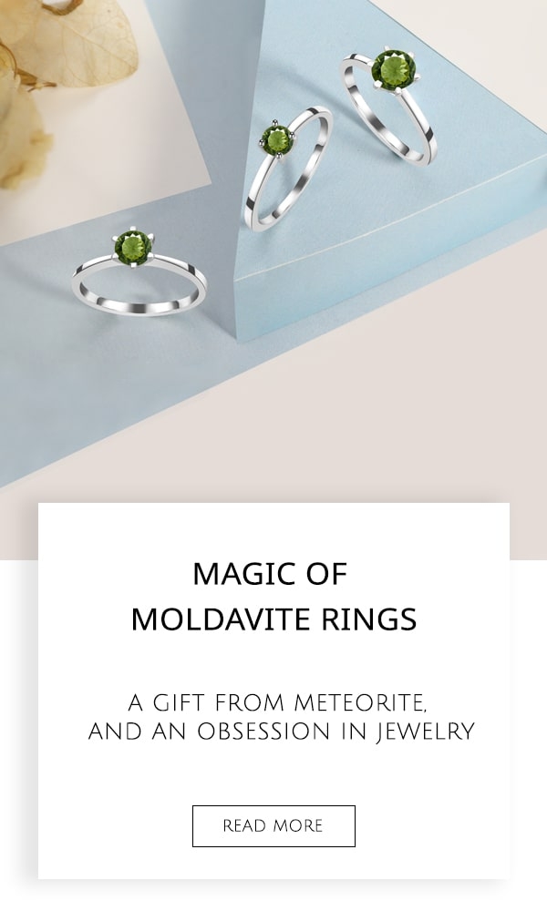 Moldavite Rings