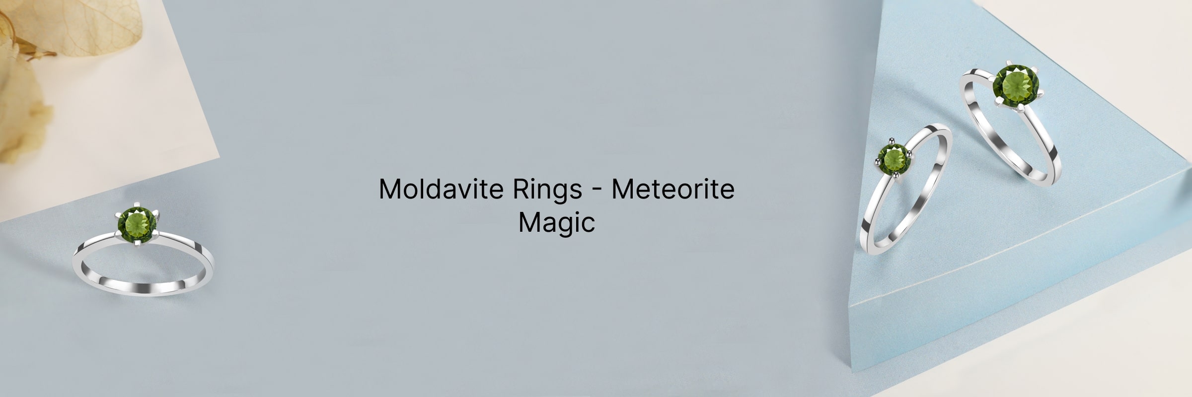 Moldavite Rings