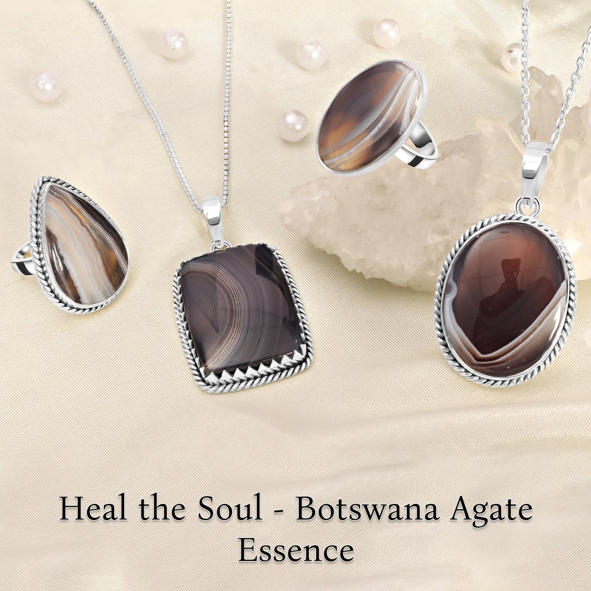 Botswana Agate: Nurturing the Soul with its Healing Touch Botswana Agate