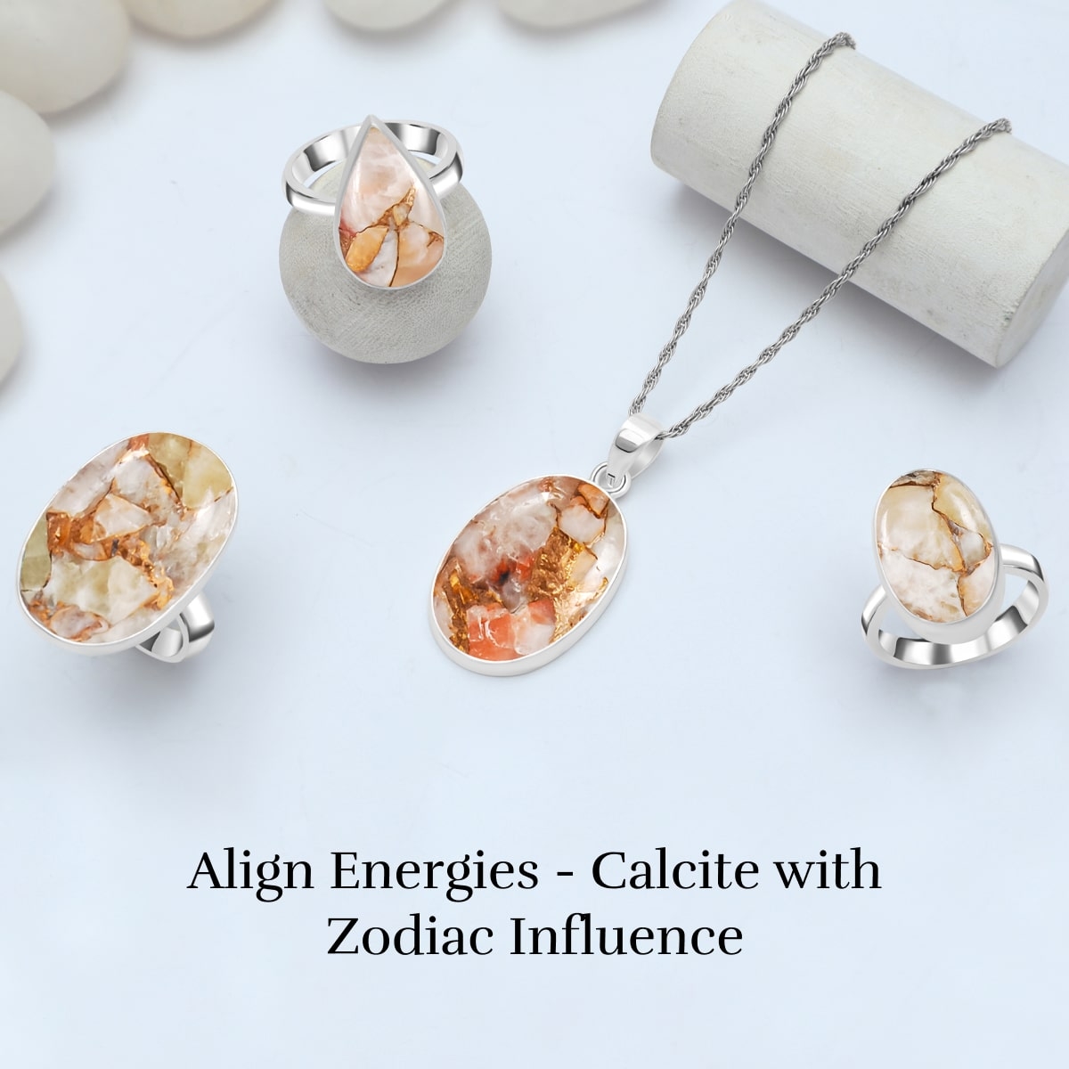 Calcite stone Zodiac sign