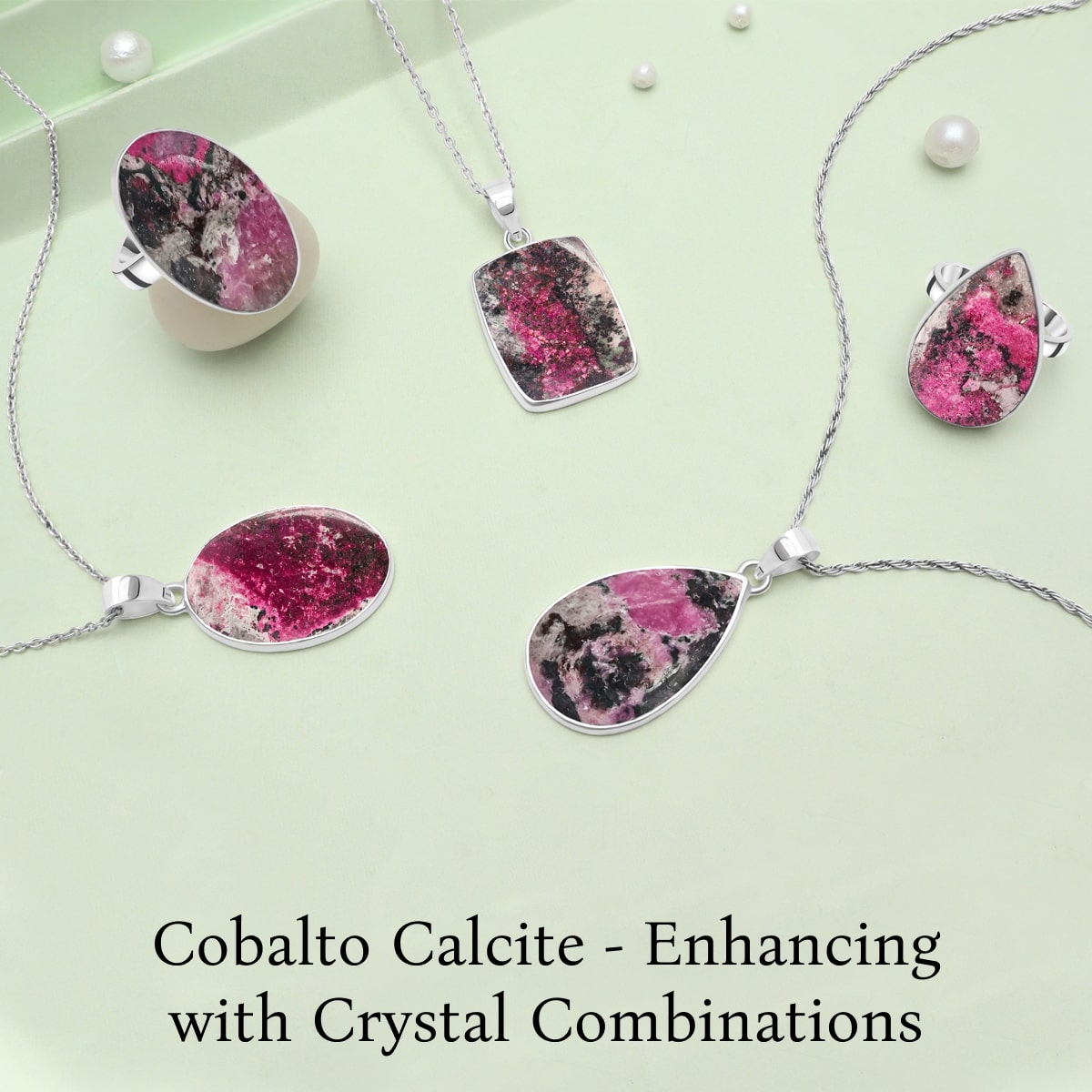 Cobalto Calcite Crystal Combinations