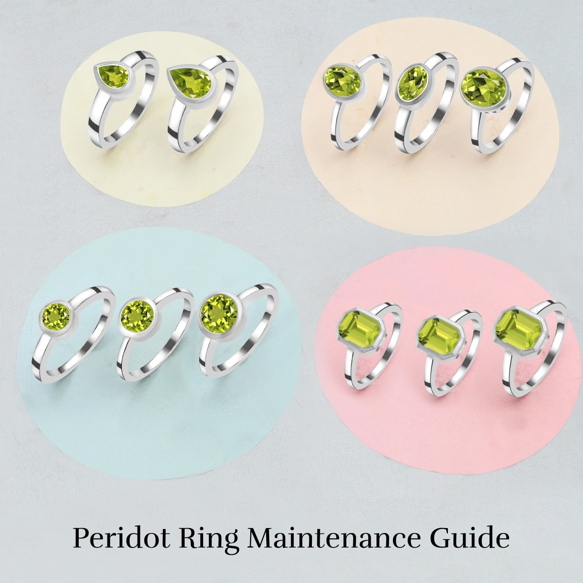 Cleaning, Care, and Maintenance of Your Peridot Ring