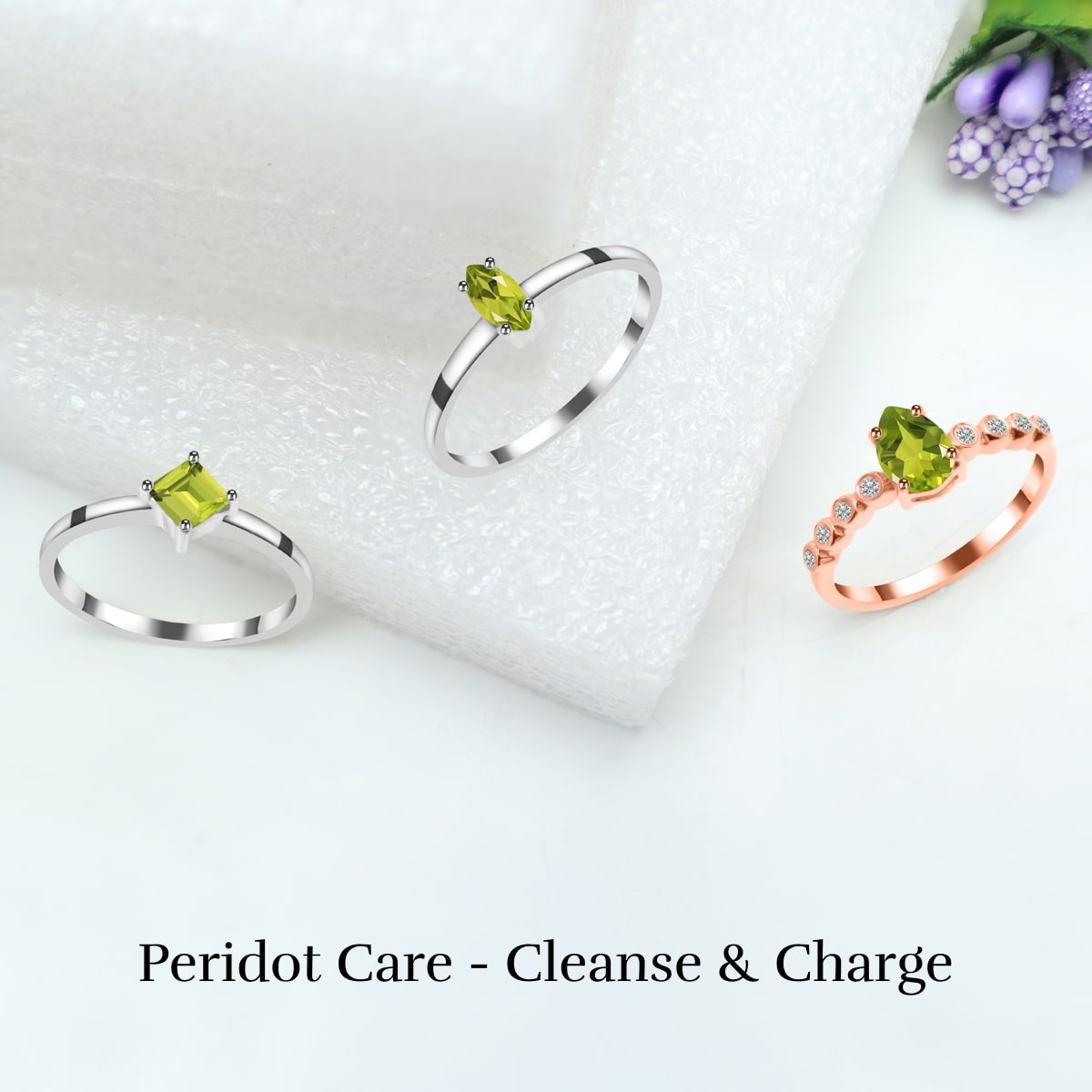 Cleansing And Charging Your Peridot Ring