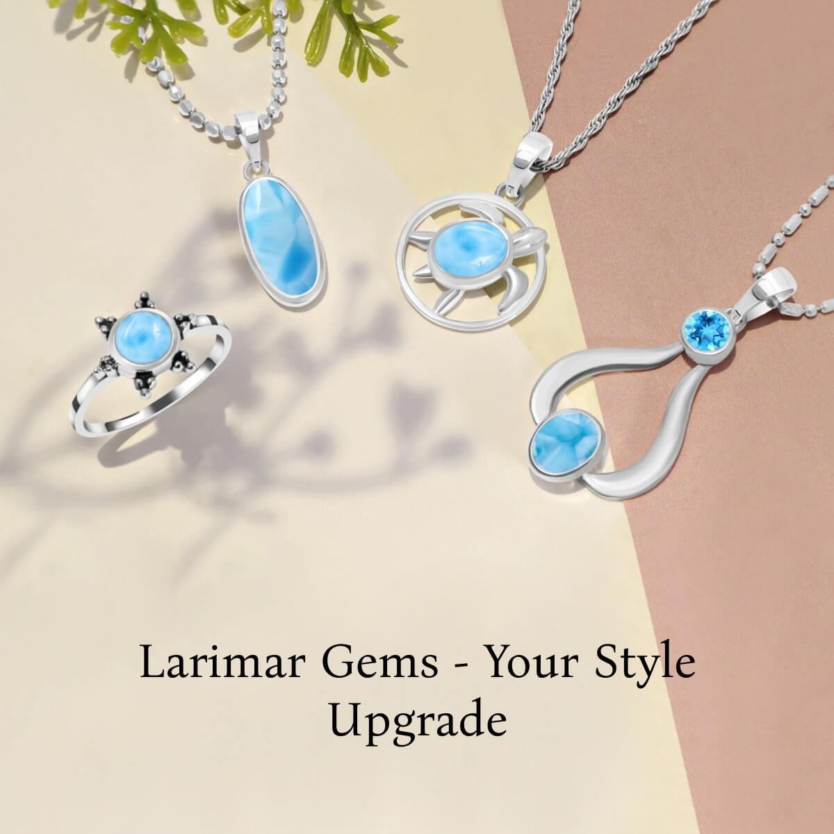 Stylish ideas for wearing the Larimar jewelry