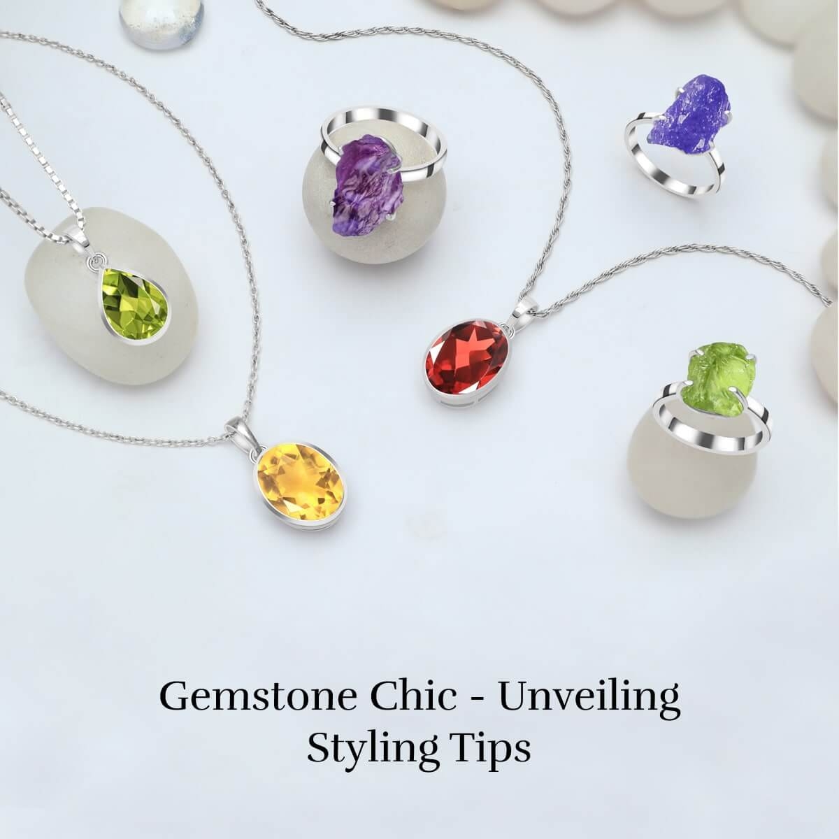 Gemstone jewelry styling tips