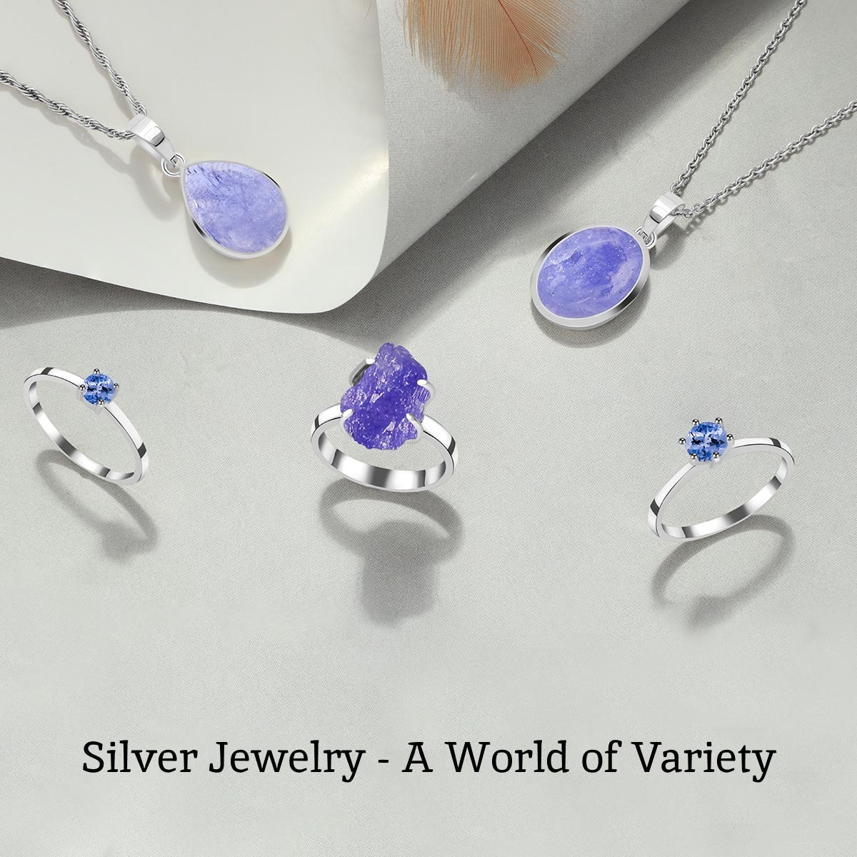 What are the different types of silver jewelry?