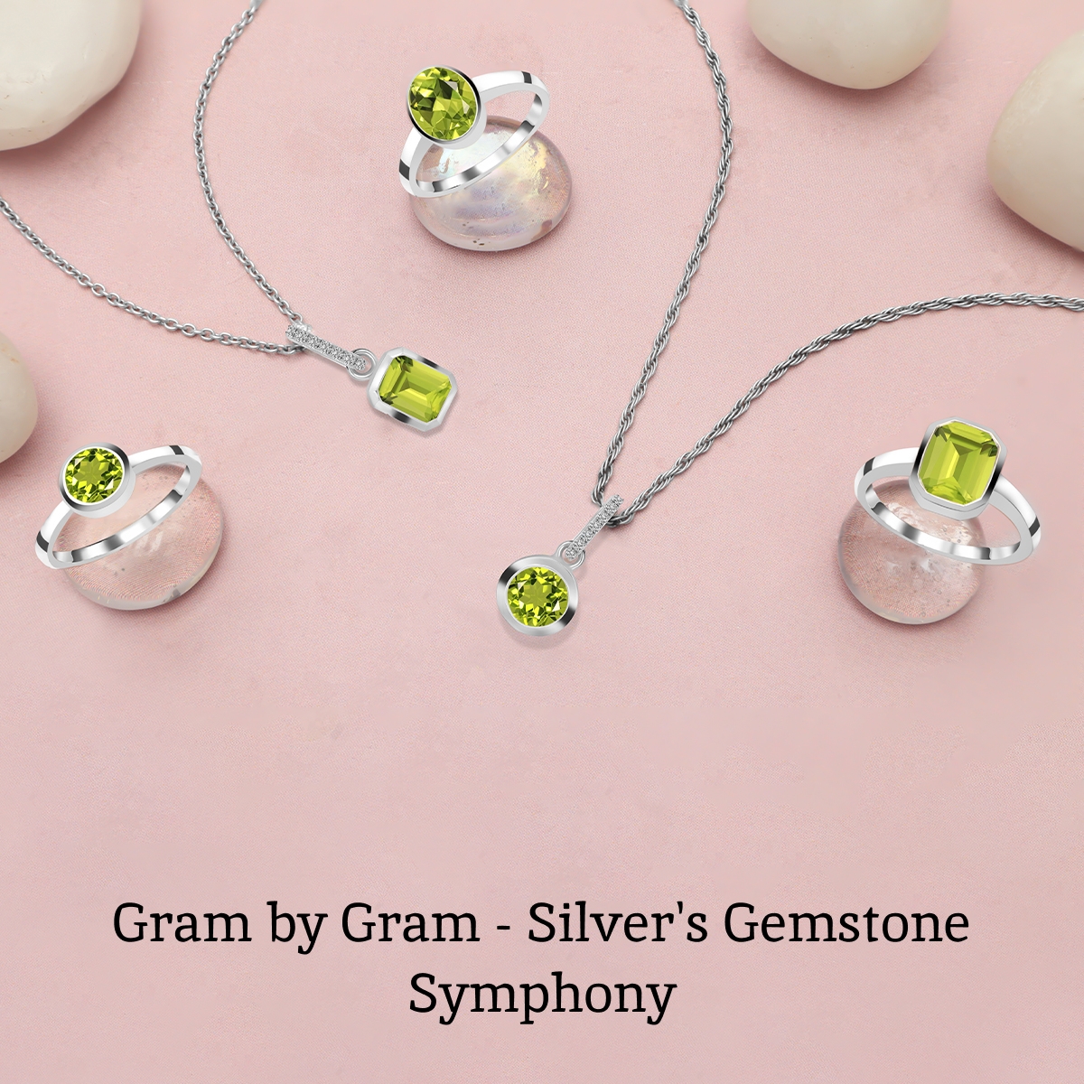 What is Silver Gemstone Jewelry In Gram?