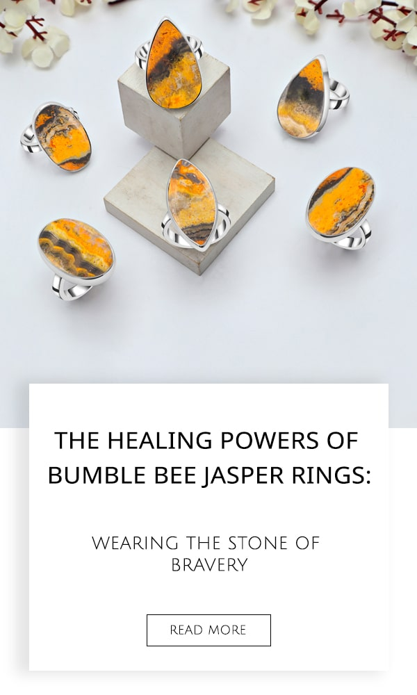 Bumble Bee Jasper Rings