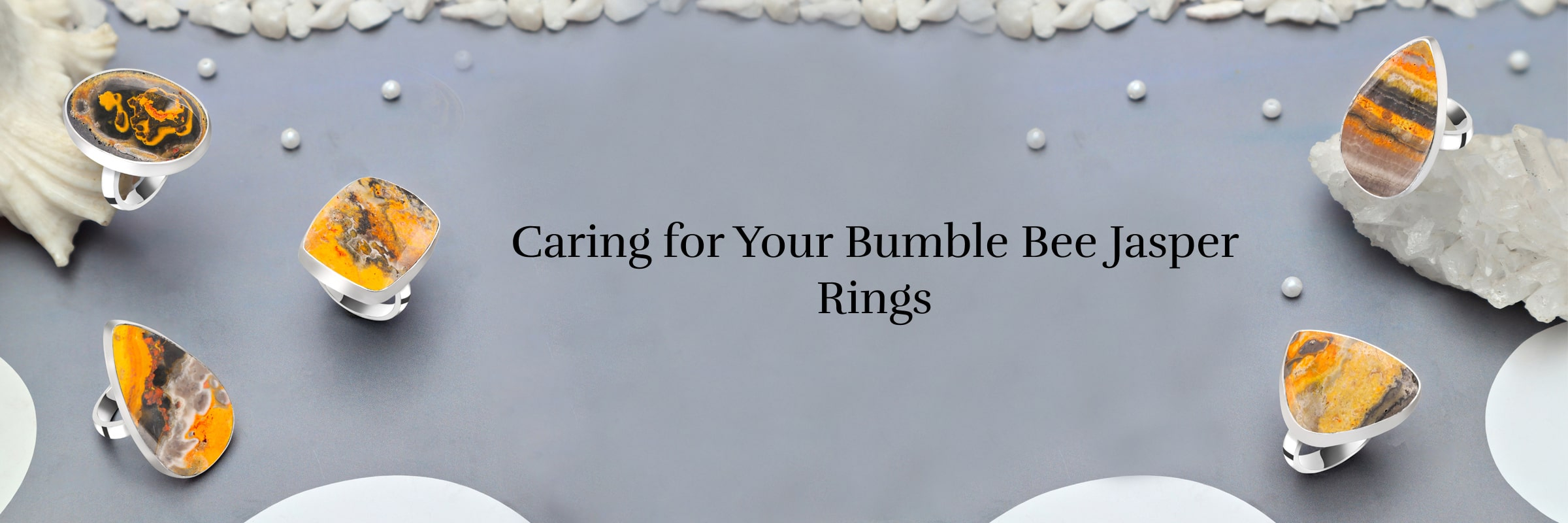 Ways of Cleansing and Charging Your Bumble Bee Jasper Rings