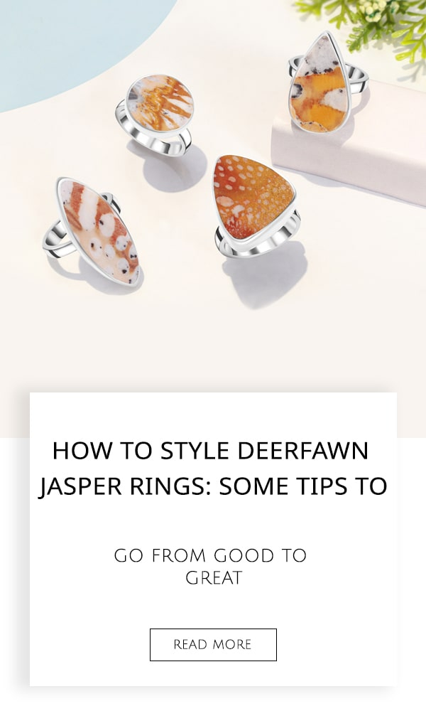 Deerfawn Jasper Rings