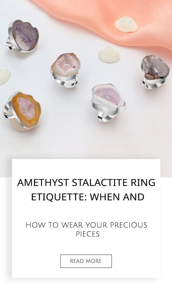Amethyst Stalactite Ring