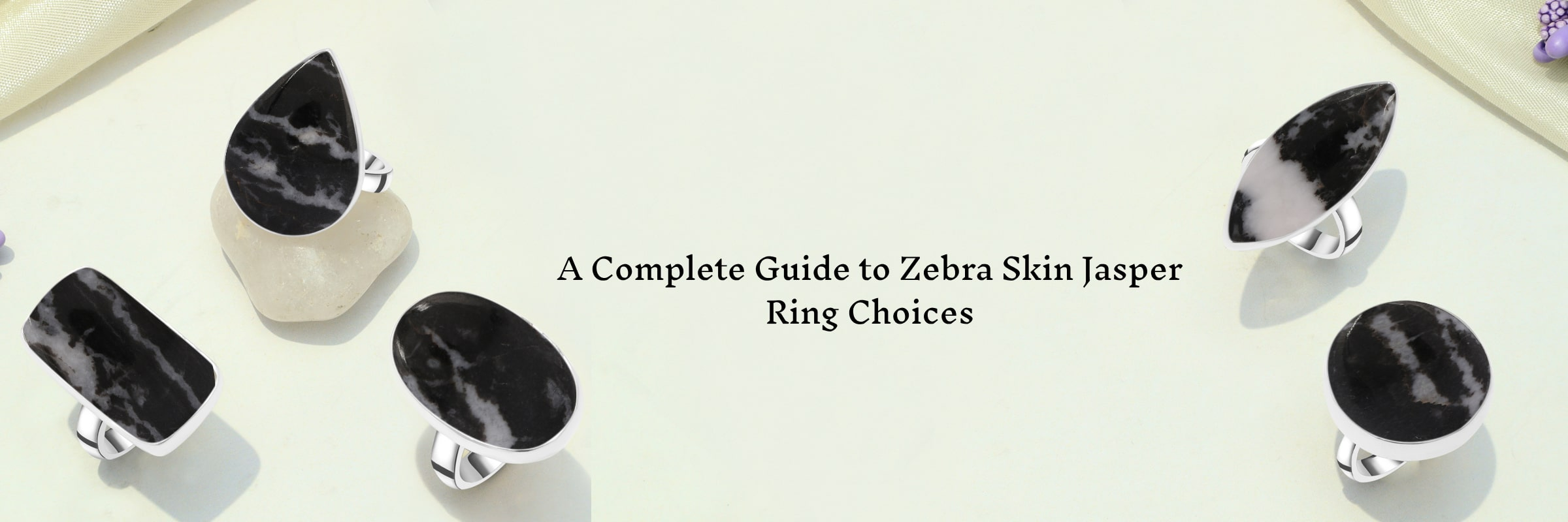 Zebra Skin Jasper Rings