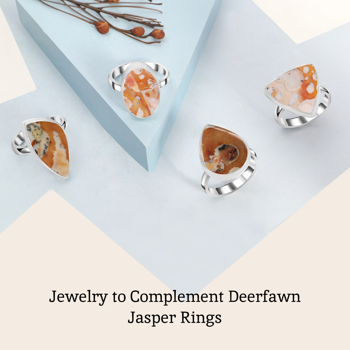 Jewelry Pieces that Pair Well with Deerfawn Jasper Rings Deerfawn Jasper Ring