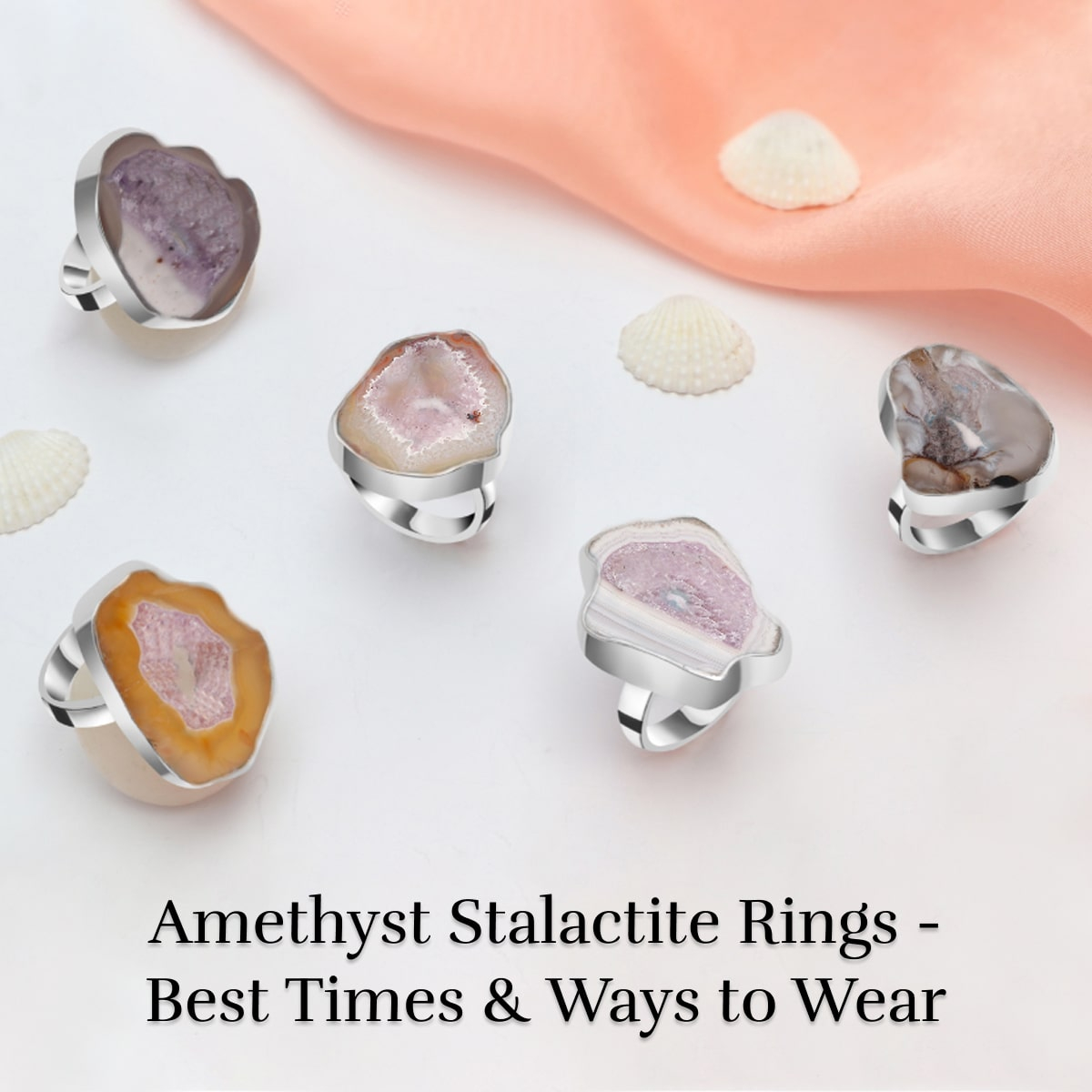 Amethyst Stalactite Ring