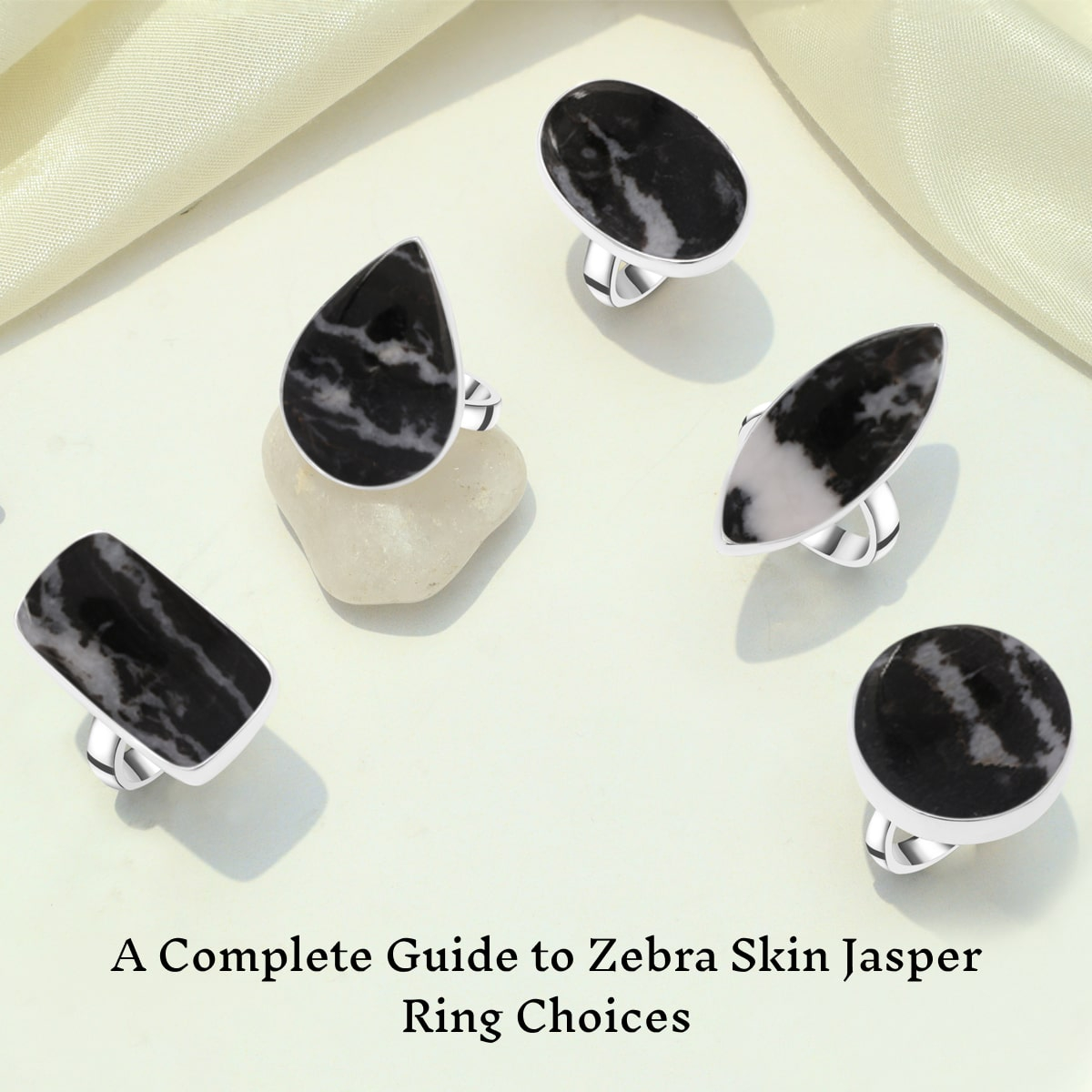 Zebra Skin Jasper Rings