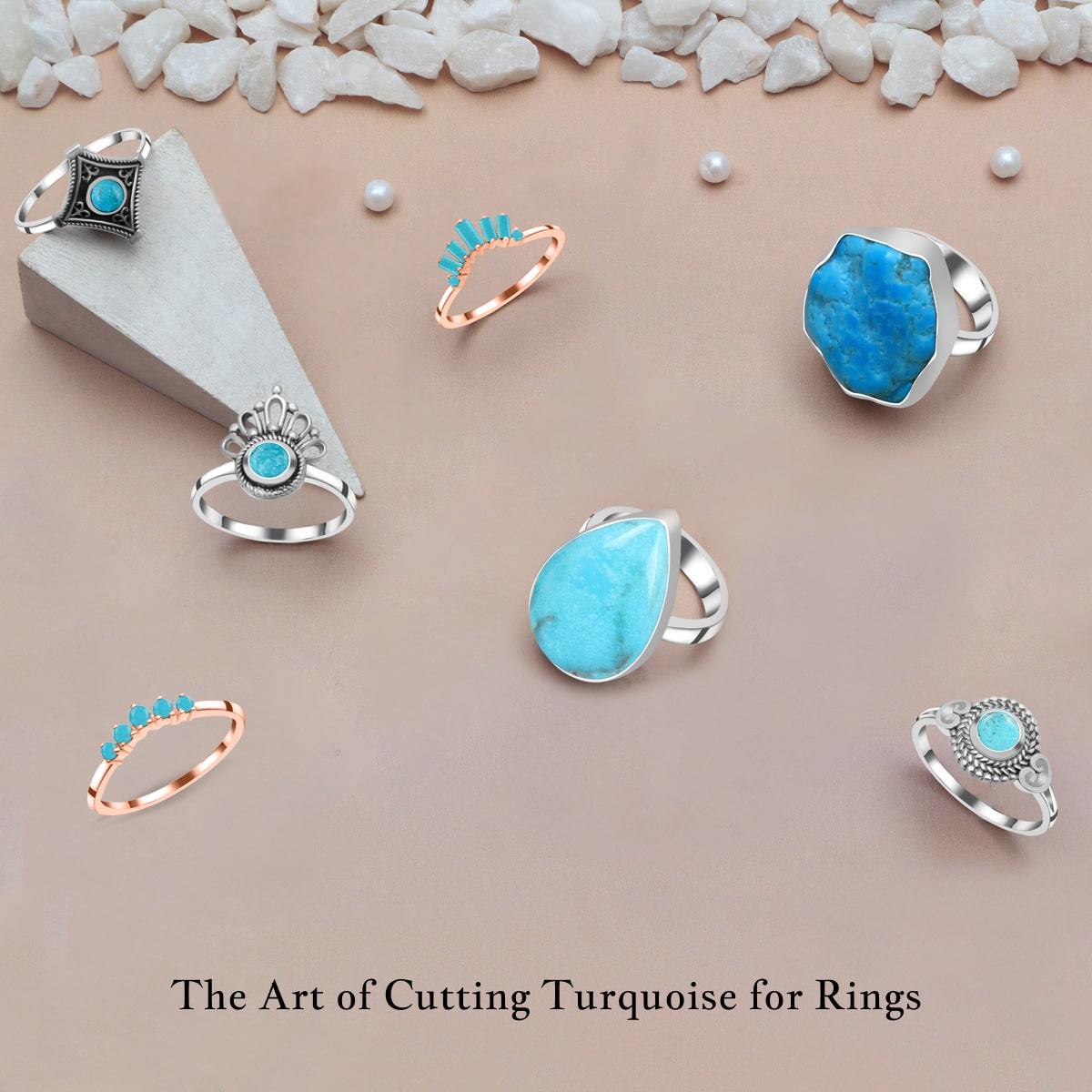 How is Turquoise Typically Cut & Used While Making Turquoise Rings?