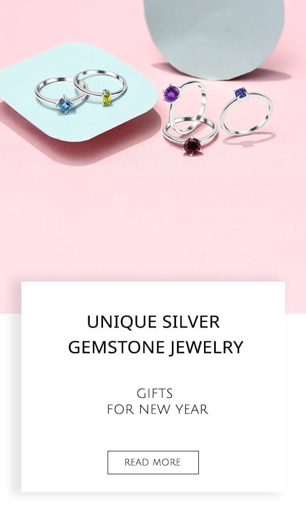 Silver Gemstone Jewelry Gifts for New Year