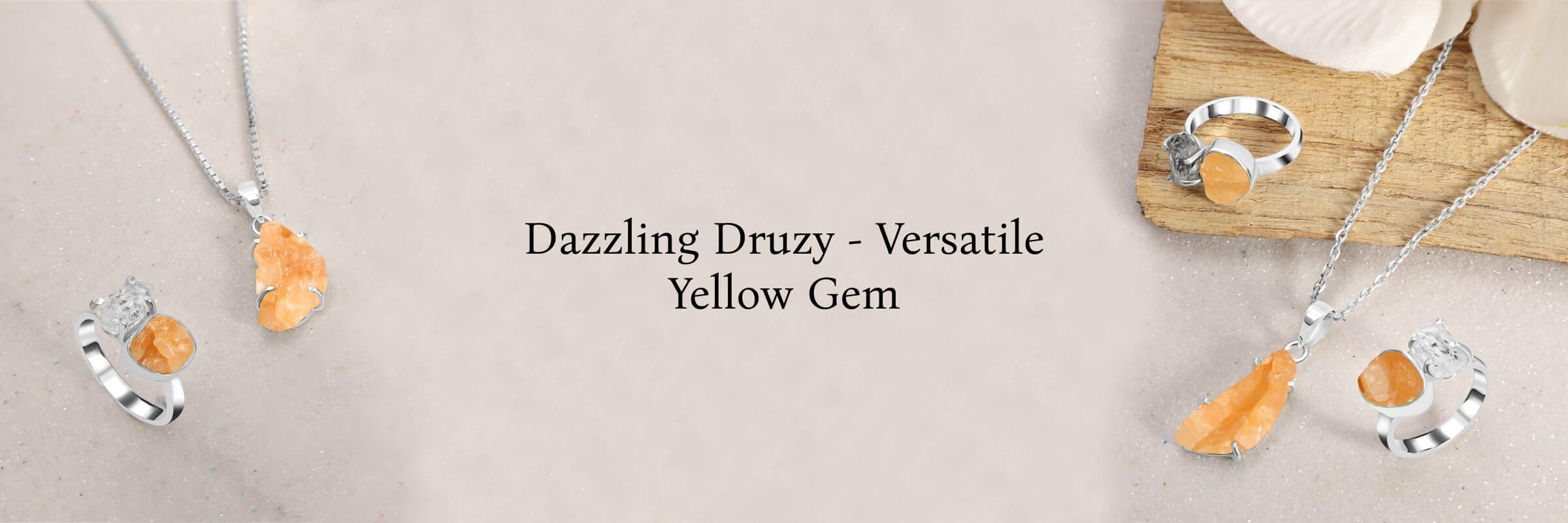 Uses of Yellow Druzy Gem