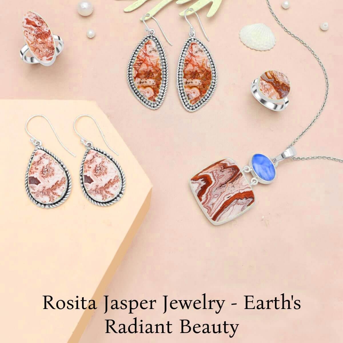 Aurora's Glitter: Enchanting Rosita Jasper Jewelry with Mystical Flair Rosita Jasper Jewelry
