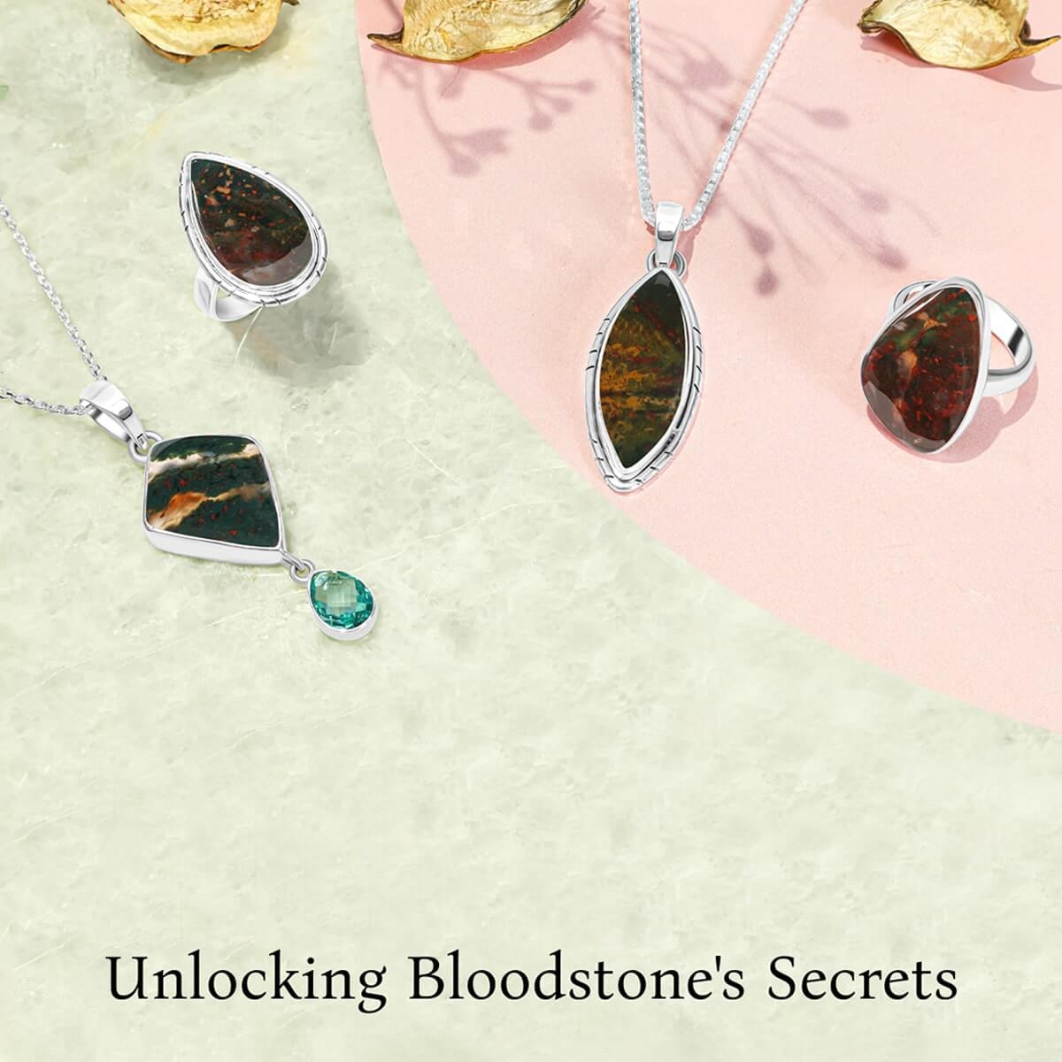 Bloodstone bracelet -To promotes intuitive powers and gives courage -  Engineered to Heal²