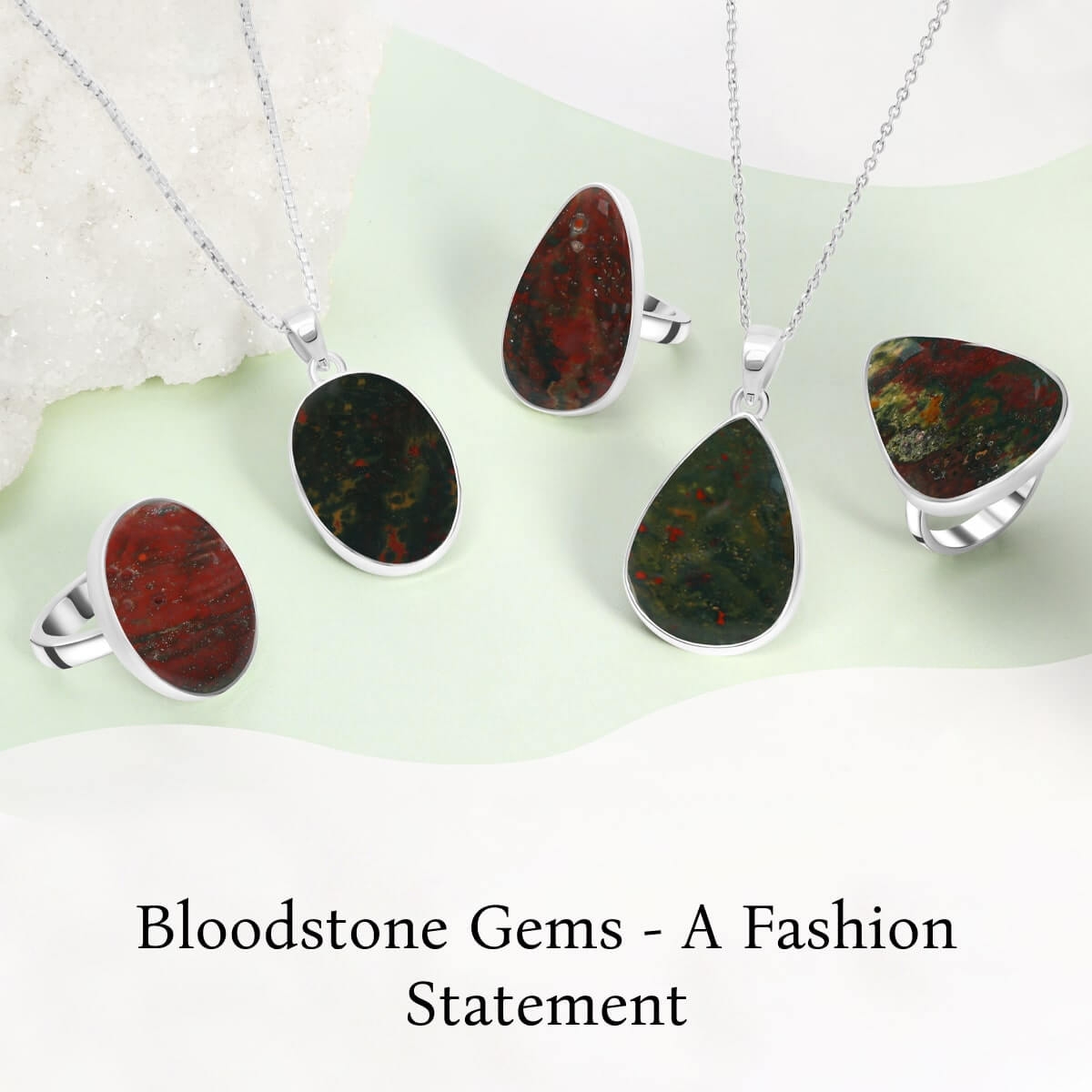Bloodstone as jewelry