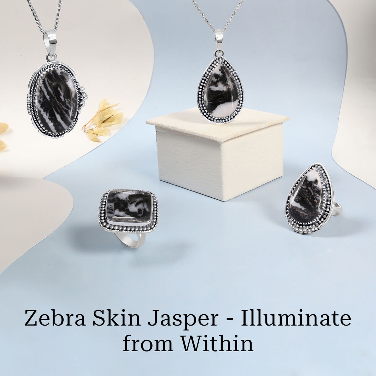 Illustrious Illumination: Zebra Skin Jasper Jewelry Radiating Inner Brilliance Zebra Skin Jasper Gemstone Jewelry