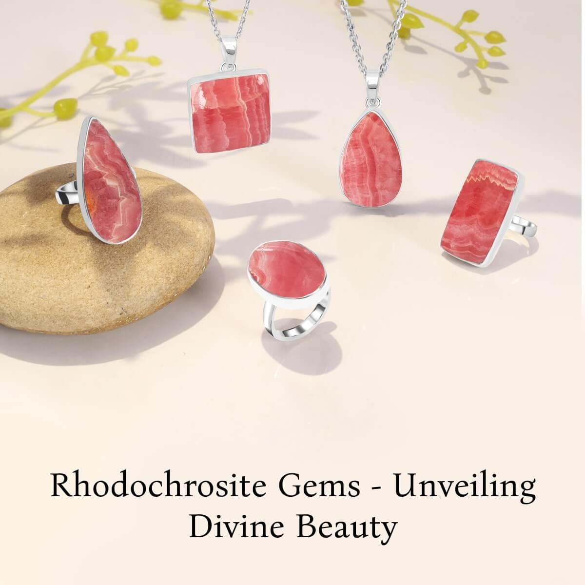 Rhodochrosite Gemstone Jewelry