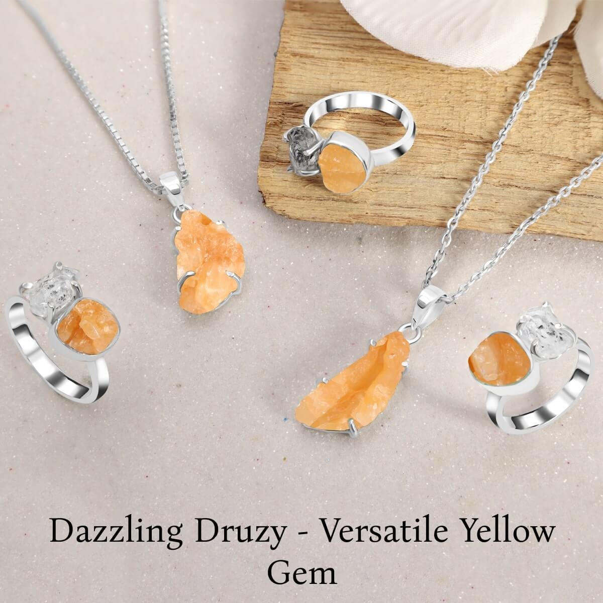 Uses of Yellow Druzy Gem