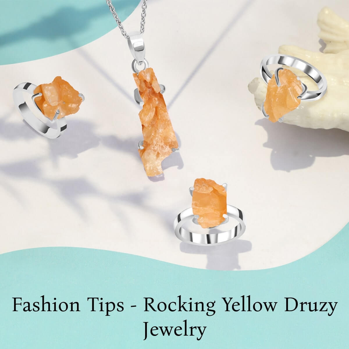 How To Style Yellow Druzy Jewelry