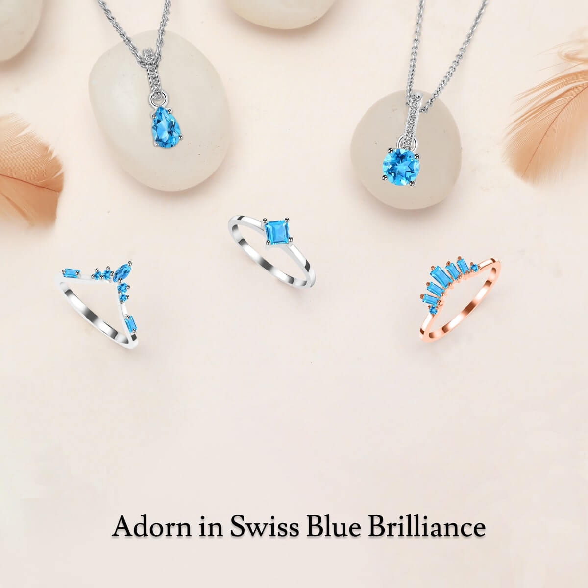 Swiss Blue Topaz Gemstone Jewelry