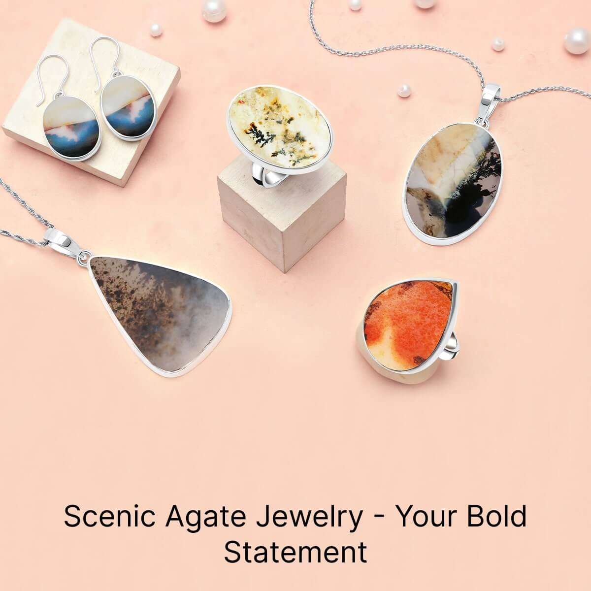 Scenic Agate Gemstone Jewelry