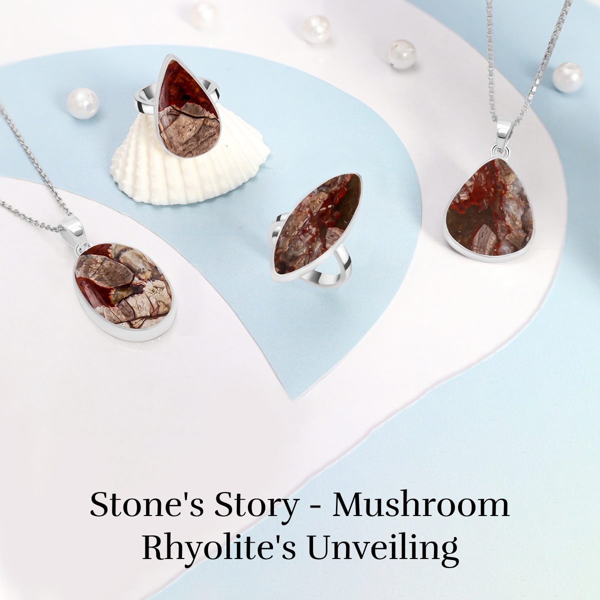 Mushroom Rhyolite Stone Jewelry