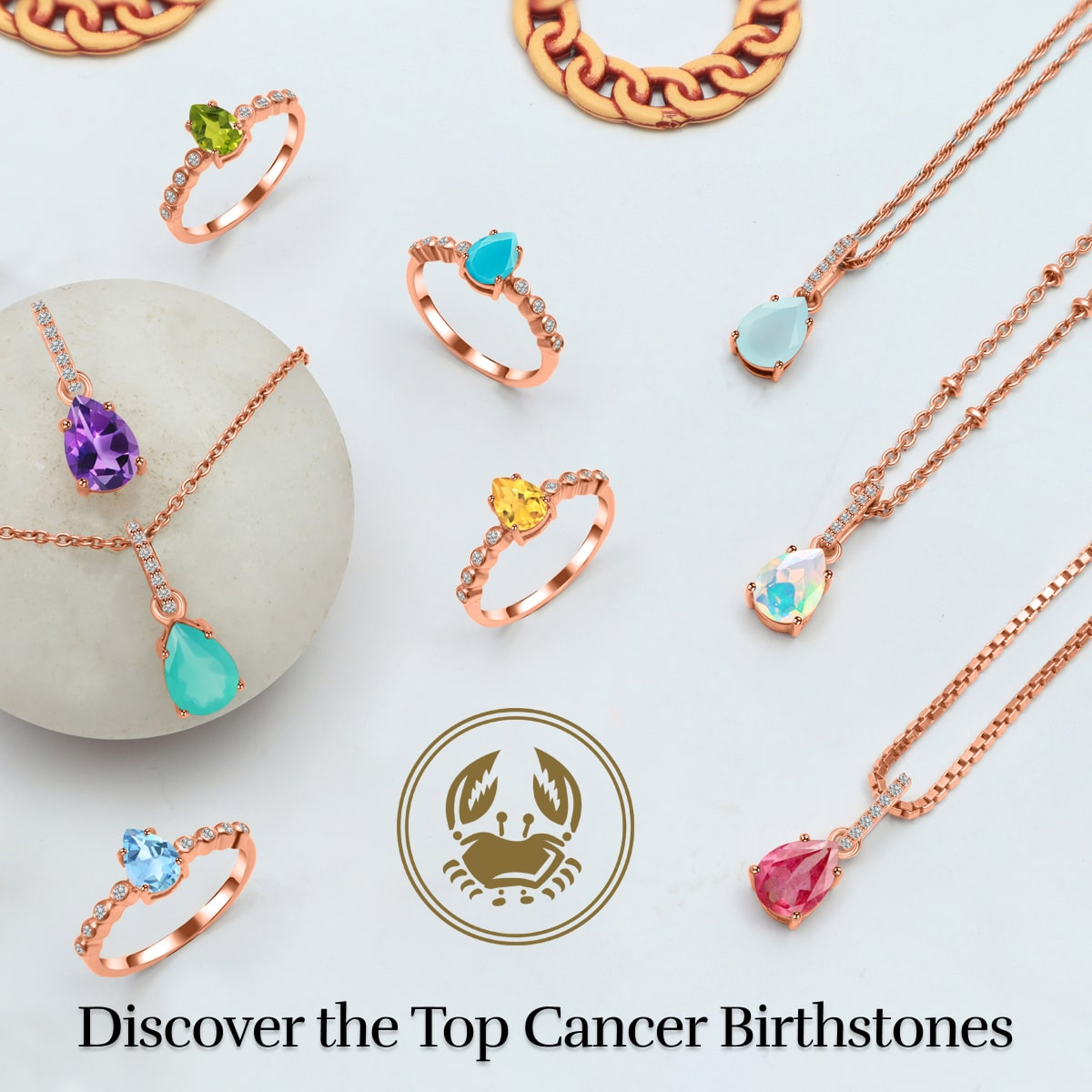 Cancer Birthstones - Meaning, History, Benefits & Uses - Top Cancer Zodiac Crystals Cancer Birthstones