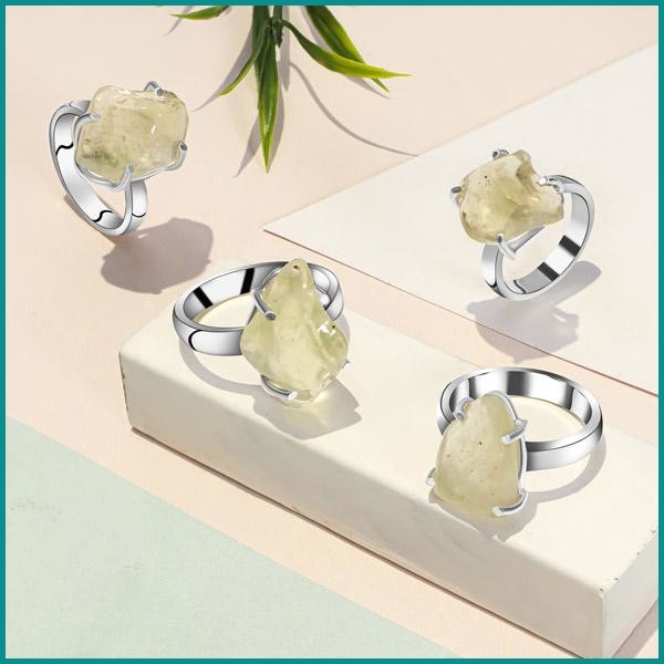 Libyan desert glass ring