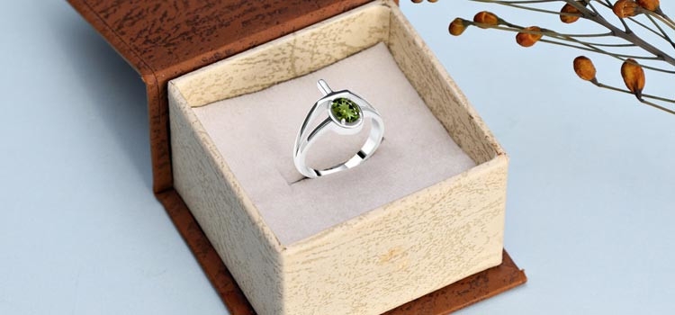  Moldavite Ring