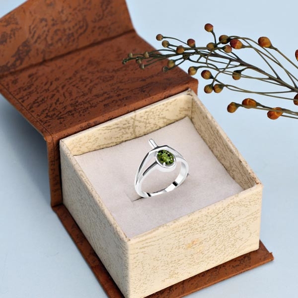 Moldavite Ring