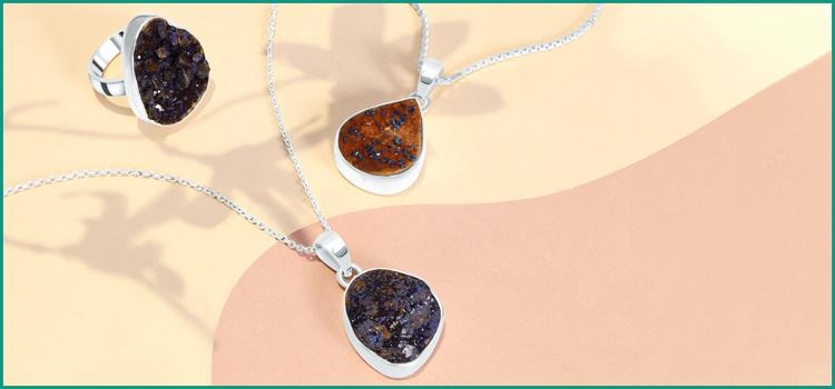 Azurite Malachite Crystal Jewelry