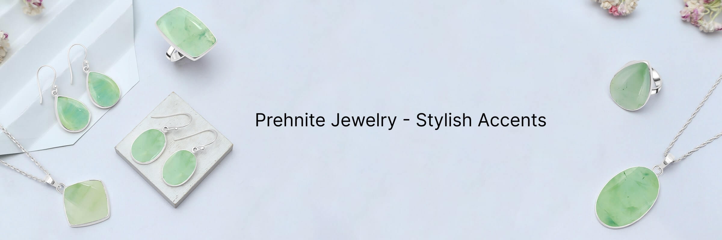 Captivating Cabochons: Prehnite Jewelry with Smooth, Polished Gems Prehnite Jewelry