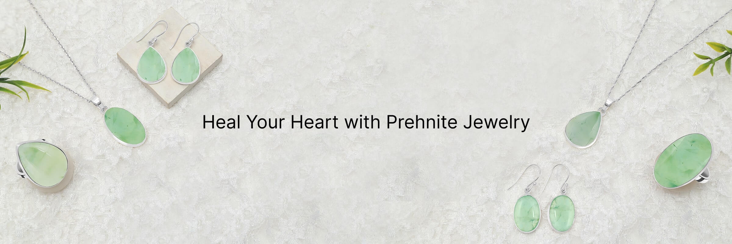 Captivating Cabochons Prehnite Jewelry with Smooth Polished Gems