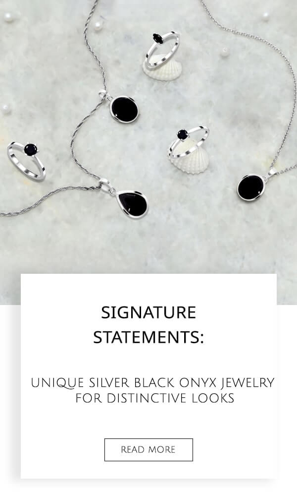 Silver Black Onyx Jewelry