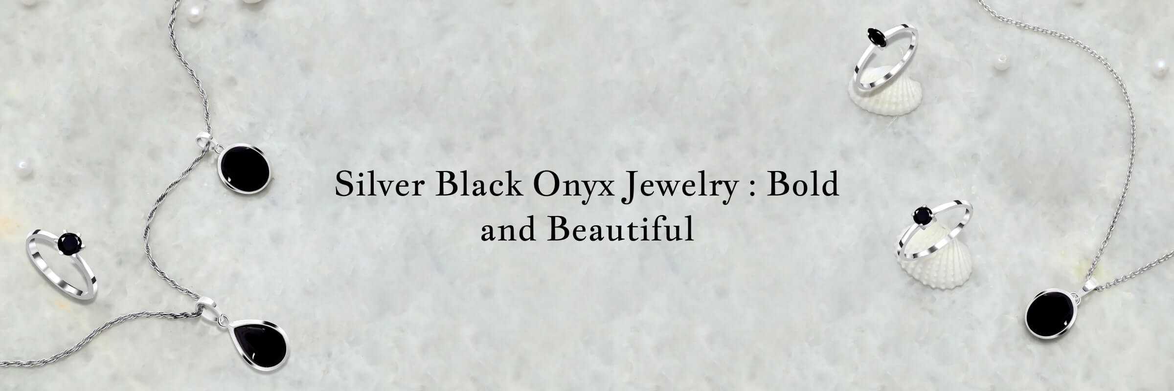 Silver Black Onyx Jewelry