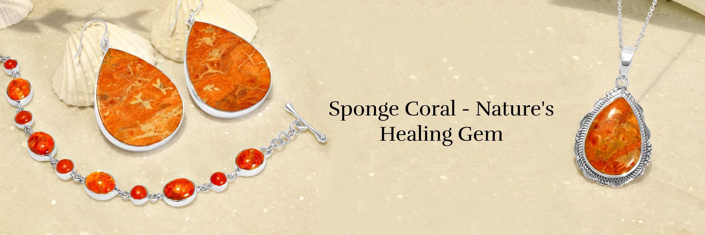 Whispering Meadows: Sponge Coral Jewelry Embracing Floral Fantasies