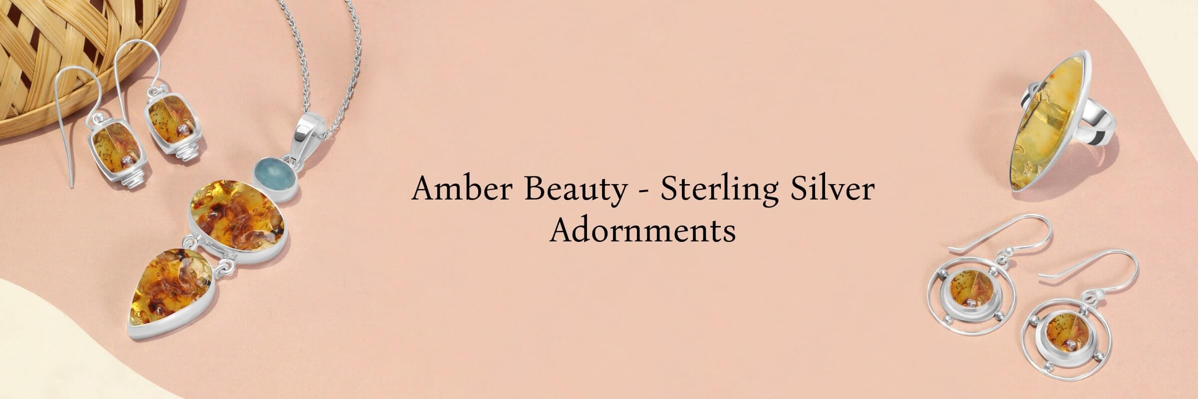 Amber Sterling Silver Jewelry