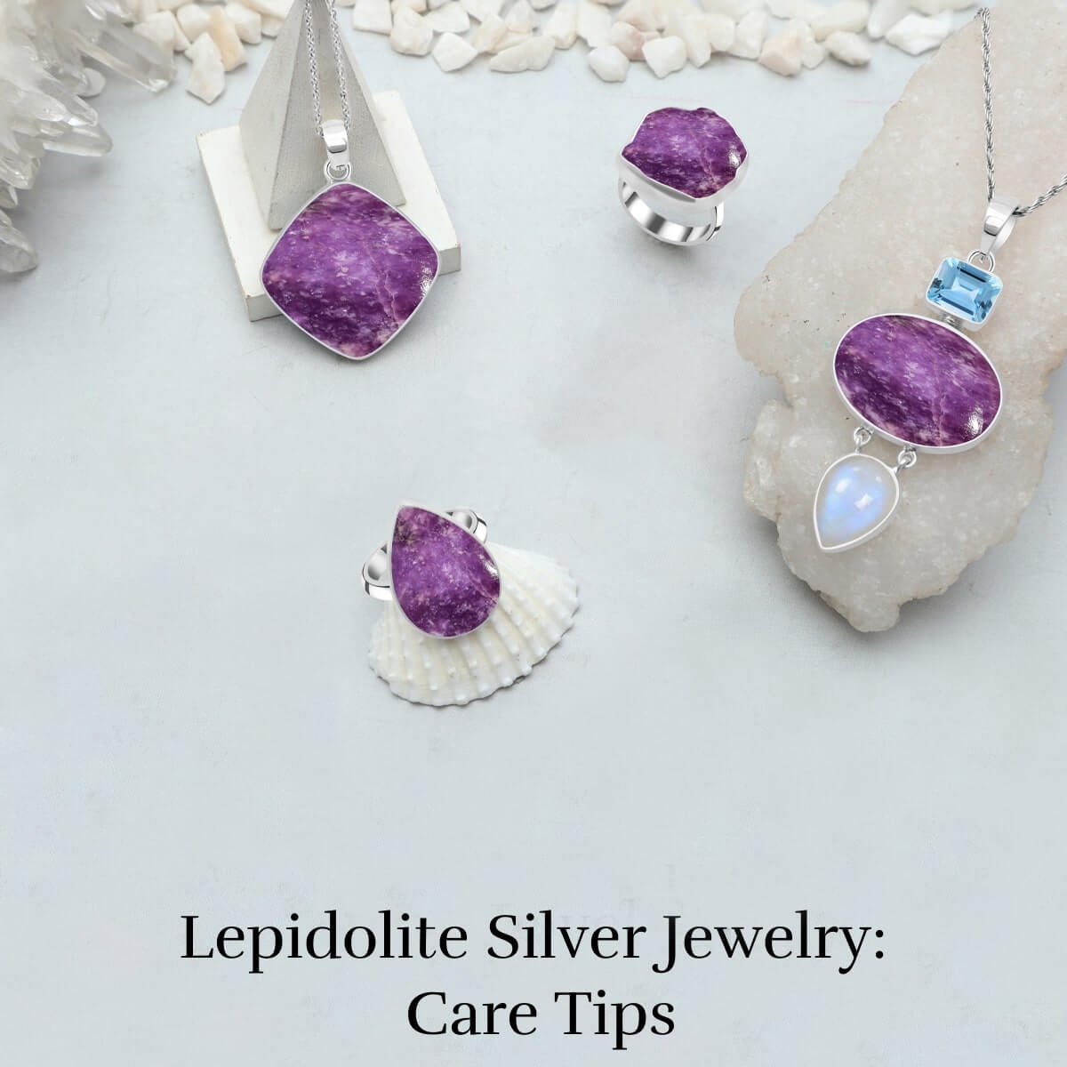 How to Take Care of Your Lepidolite Plain Silver Jewelry