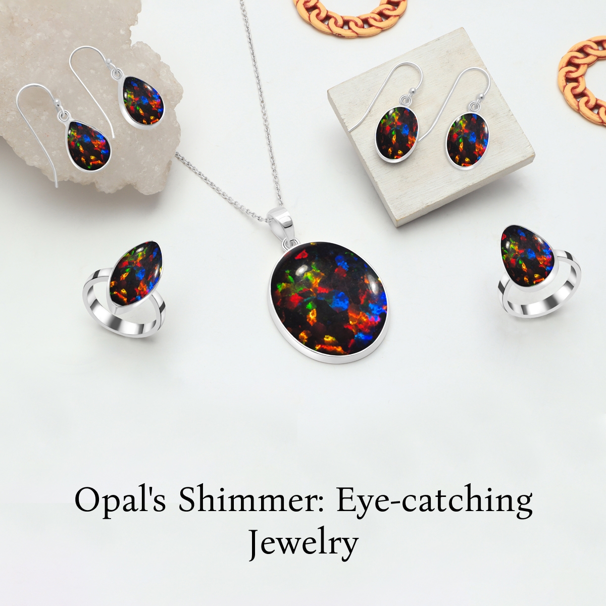 Synthetic Opal Gemstone Jewelry