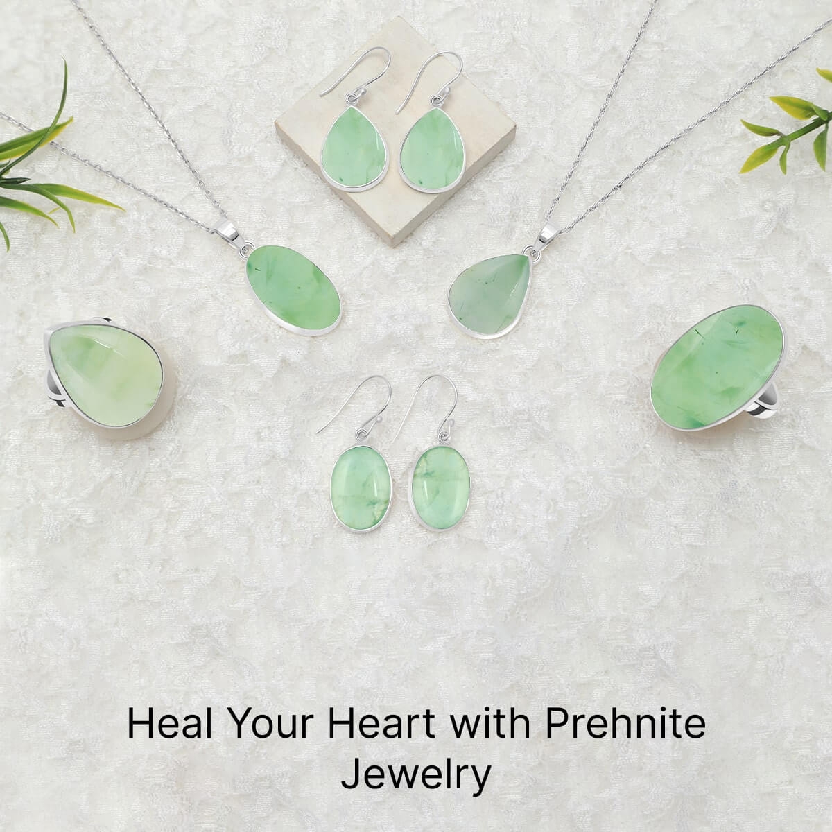 Prehnite Jewelry Feelings and Emotional Healing Prehnite Gemstone Jewelry Feelings and Emotional Healing