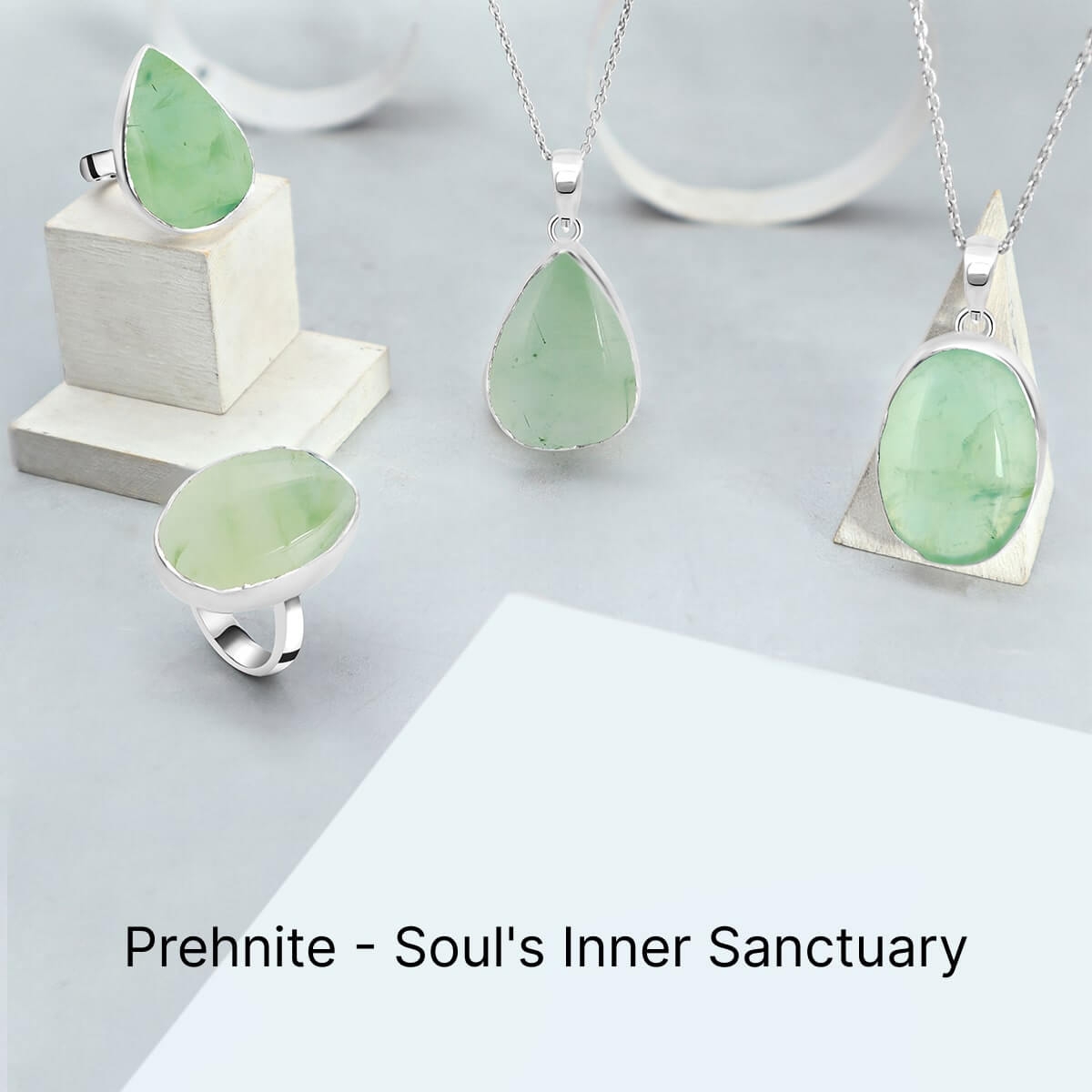 Prehnite Jewelry: Spirit Prehnite Gemstone Jewelry Spirit